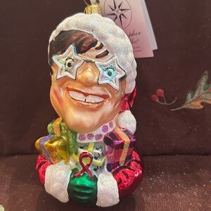 🐈‍⬛ Christopher Radko ornament “Sir Elton Claus”
